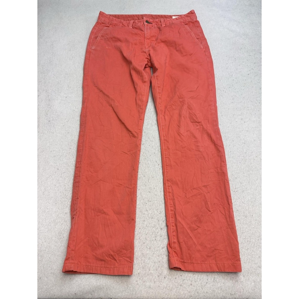 Rag & Bone Pants Mens 32x30 Red100% Cotton Chino Straight Leg Casual